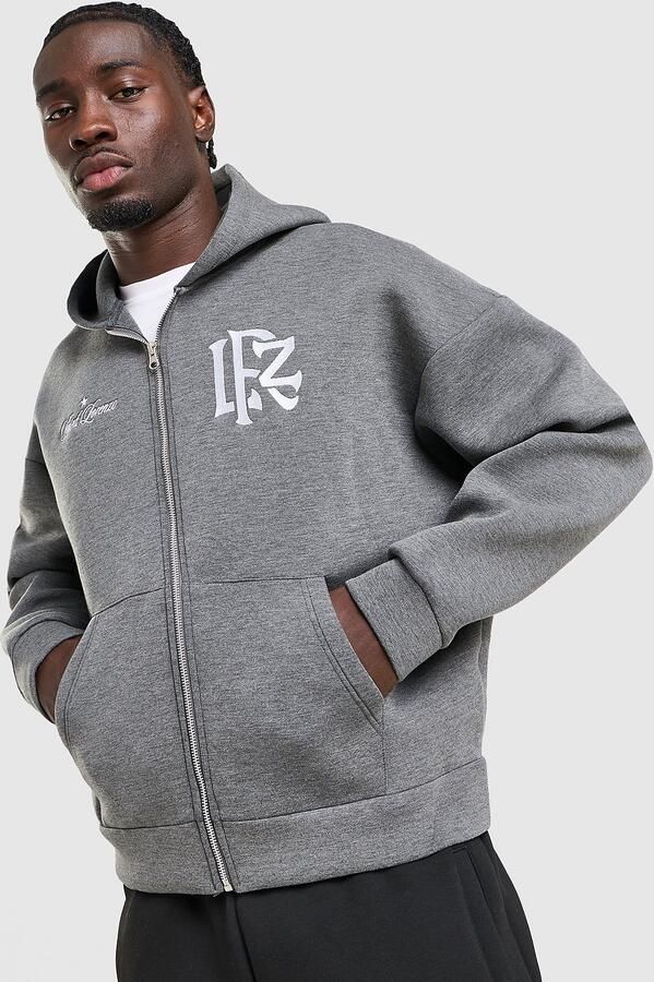 Lorenzo Origin Full Zip Hoodie Grijs- Heren Grijs