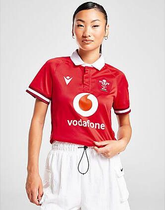 Macron Wales Rugby Union 2023 24 Home Shirt Dames Red- Dames