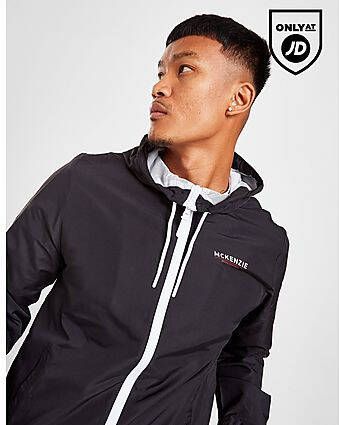 McKenzie Essential Full Zip Windbreaker Jacket Heren Black- Heren