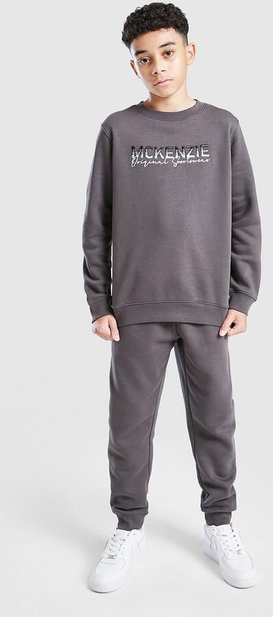 McKenzie Casson Fleece Crew Tracksuit Junior Grijs Kind Grijs