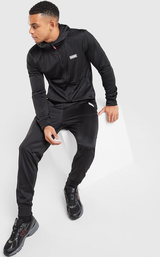 McKenzie Dalston Poly Full Zip Tracksuit Zwart- Heren Zwart