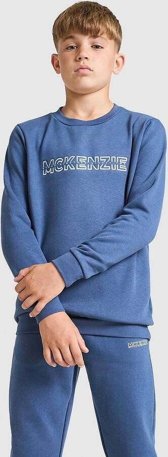 McKenzie Dual Crew Tracksuit Junior Blauw Kind Blauw