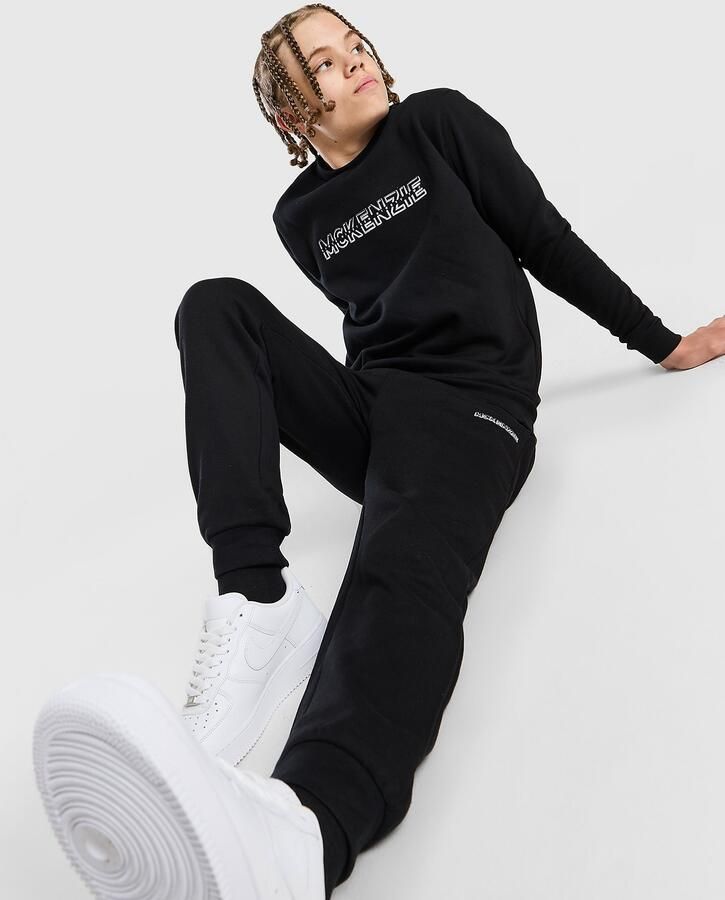 McKenzie Dual Crew Tracksuit Junior Zwart Kind Zwart