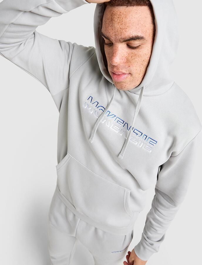 McKenzie Dual Logo Overhead Hoodie Grijs- Heren Grijs