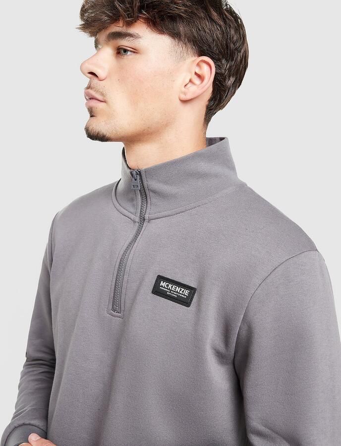 McKenzie Rocco 1 4 Zip Track Top Grijs- Heren Grijs