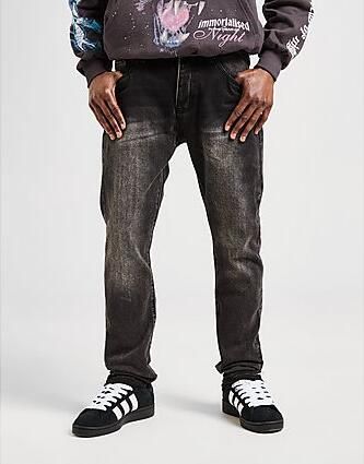 Mnml Straight Denim Jeans Black- Heren Black
