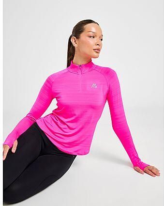 MONTIREX Breathe 1 4 Zip Top Pink- Dames Pink
