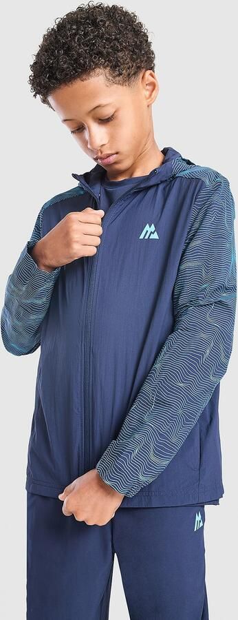 MONTIREX Energy All Over Print Full Zip Jacket Junior Blauw Kind Blauw