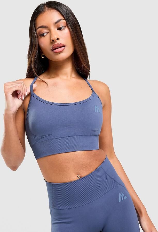 MONTIREX Evolve Seamless Sports Bra Blauw- Dames Blauw