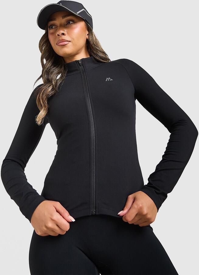 MONTIREX Form Full-Zip Top Zwart- Dames Zwart