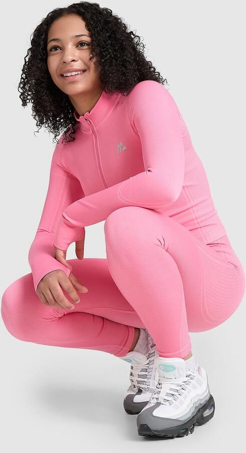 MONTIREX ' Harmony Seamless Full Zip Top Junior Roze Kind Roze