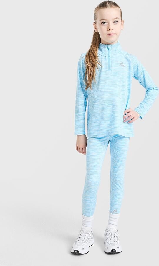 MONTIREX ' Trail 1 4 Zip Top Leggings Set Children Blauw