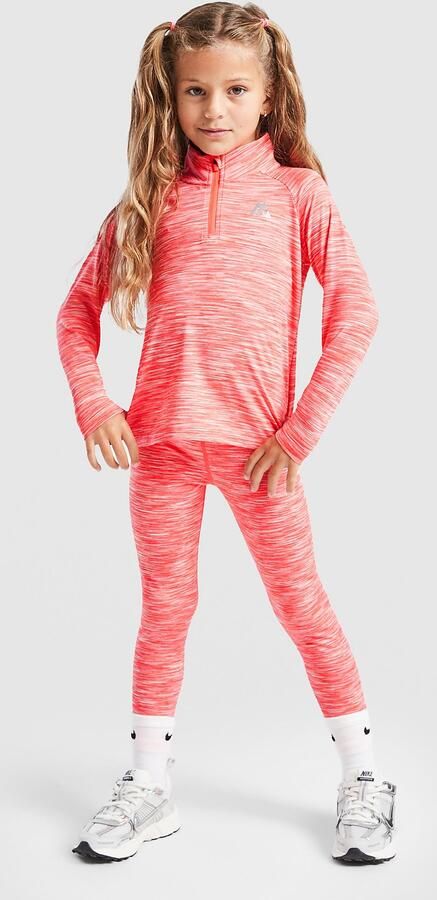 MONTIREX ' Trail 1 4 Zip Leggings Set Children Oranje Kind Oranje
