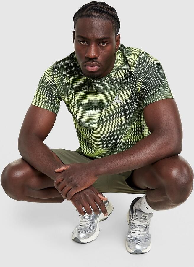 MONTIREX Haze All Over Print T-Shirt Groen- Heren Groen