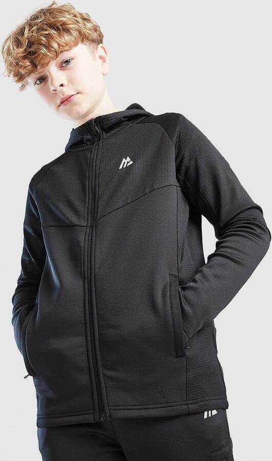 MONTIREX Longitude Full Zip Hoodie Junior Zwart Kind Zwart