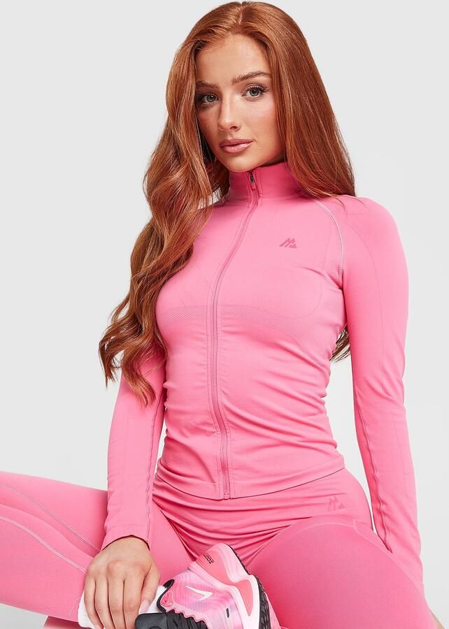 MONTIREX Muse Seamless Full Zip Top Roze- Dames Roze