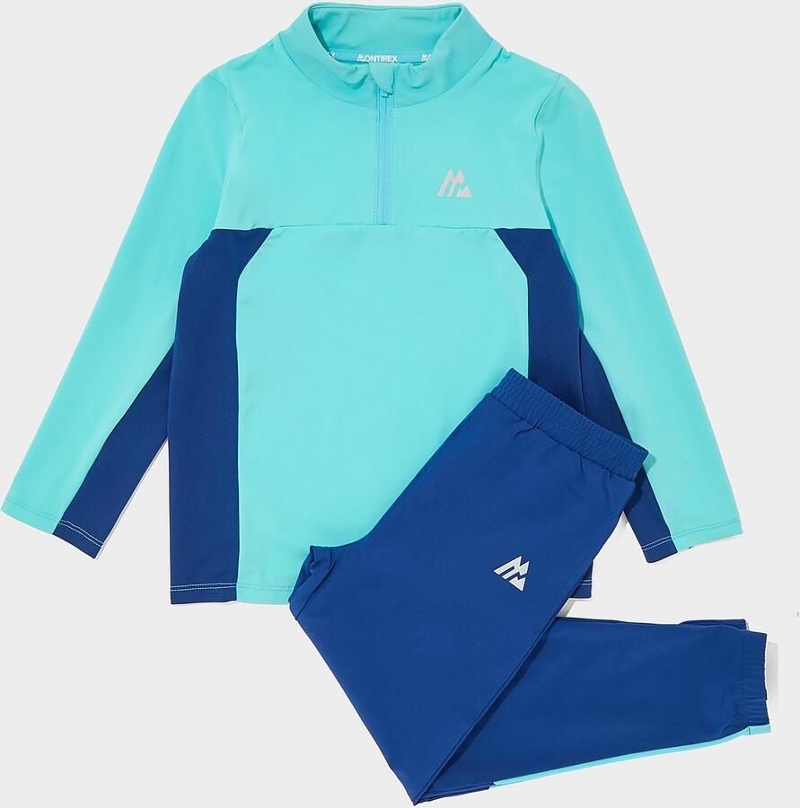 MONTIREX Peak 1 4 Zip Tracksuit Children Blauw Kind Blauw