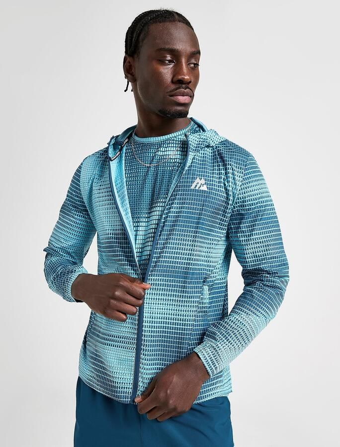 MONTIREX Peak All Over Print Windbreaker Jacket Blauw- Heren Blauw