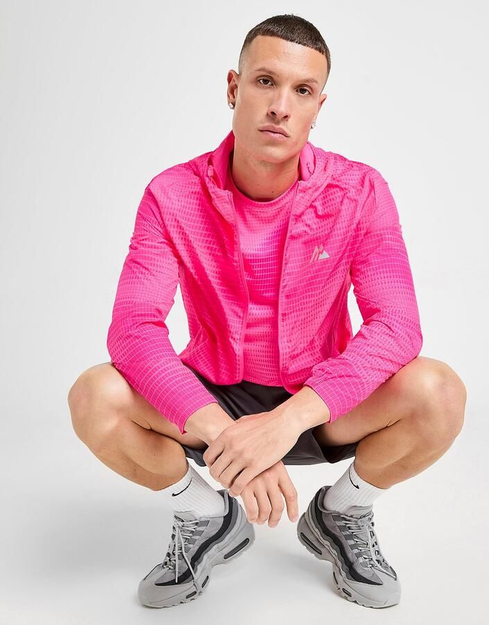 MONTIREX Peak All Over Print Windbreaker Jacket Roze- Heren Roze