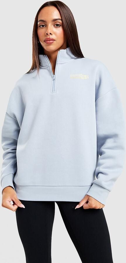 MONTIREX Sport Fleece 1 4 Zip Top Blauw- Dames Blauw