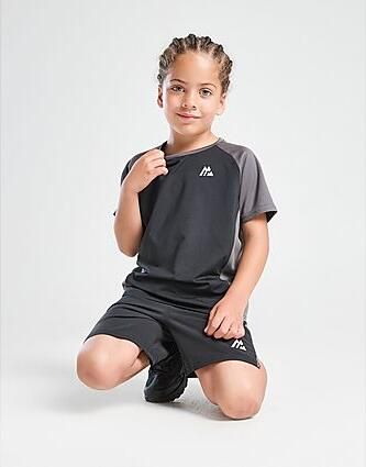 MONTIREX Sprint T-Shirt Shorts Set Children Black