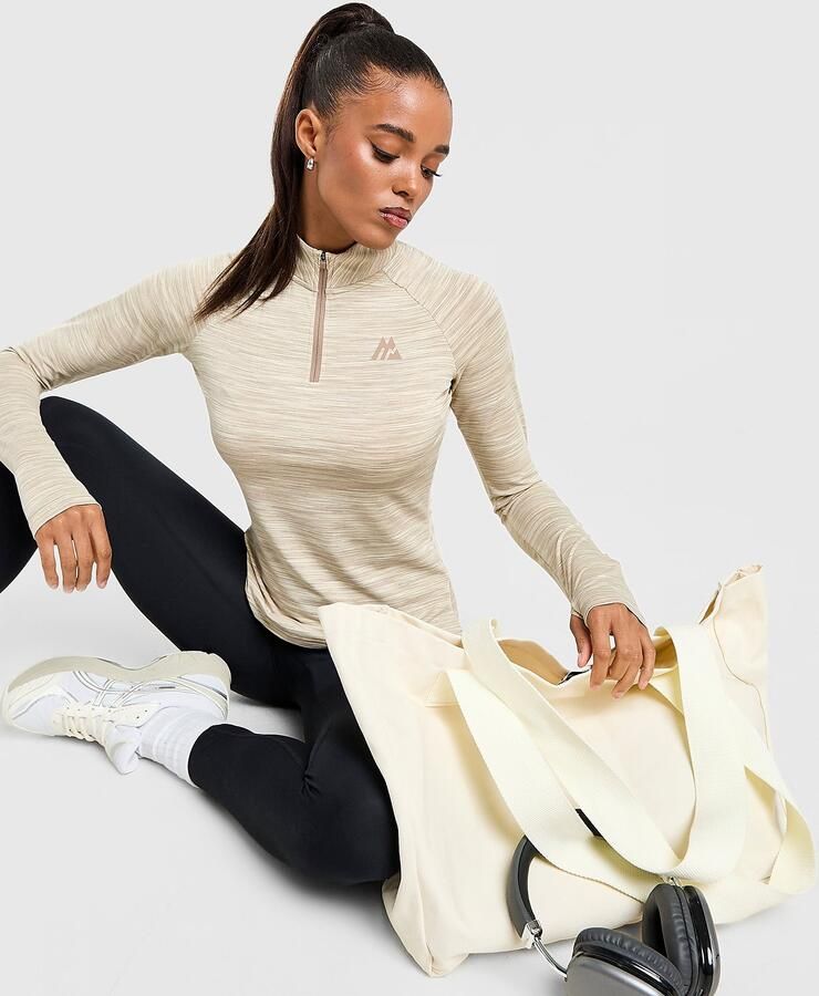 MONTIREX Trail 1 4 Zip Top Beige- Dames Beige