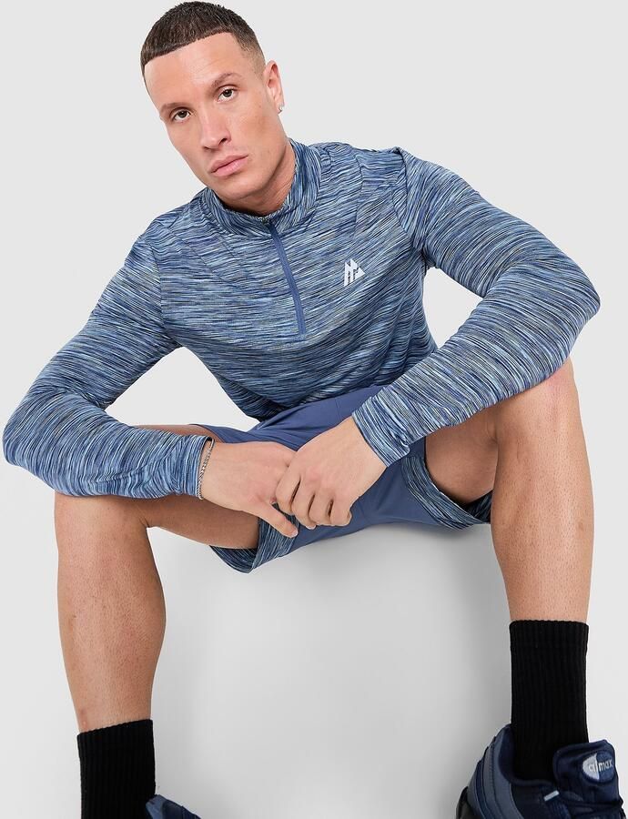 MONTIREX Trail 1 4 Zip Top Blauw- Heren Blauw