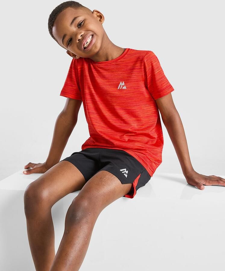 MONTIREX Trail T-Shirt Shorts Set Children Rood