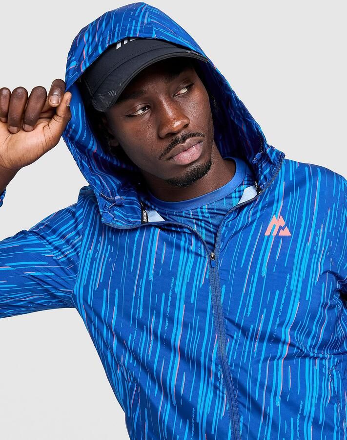 MONTIREX Vigour All Over Print Windbreaker Blauw- Heren Blauw