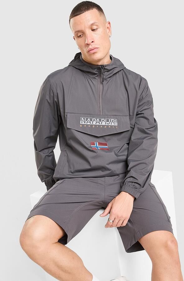Napapijri Arper Lite Overhead Jacket Grijs- Heren Grijs