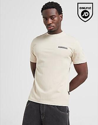 Napapijri Back Graphic T-Shirt Stone- Heren Stone