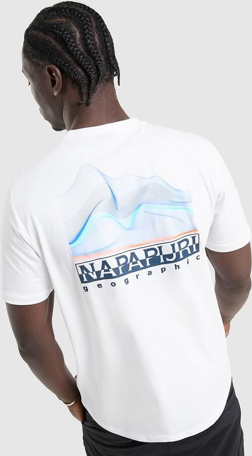 Napapijri Back Graphic T-Shirt Wit- Heren Wit