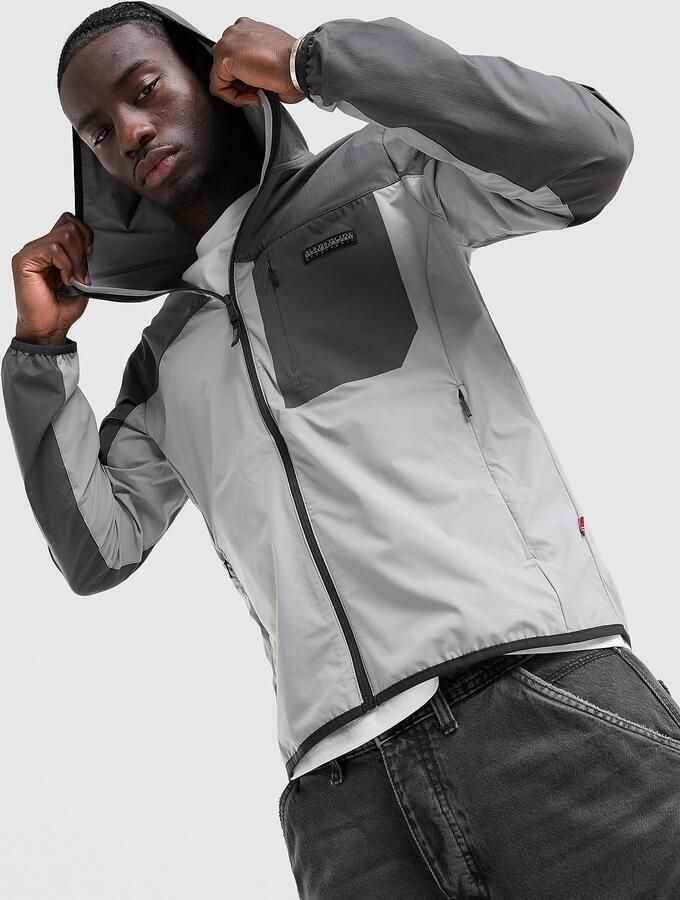 Napapijri Balkaz Full Zip Hoodie Grijs- Heren Grijs