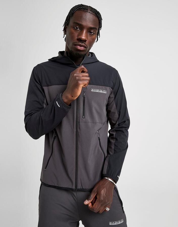 Napapijri Balkaz Full Zip Hoodie Zwart- Heren Zwart