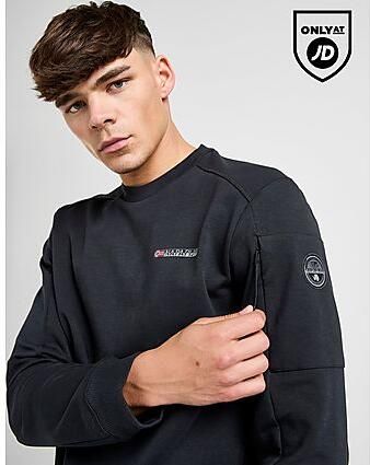 Napapijri Belk Crew Sweatshirt Zwart- Heren Zwart - Foto 2