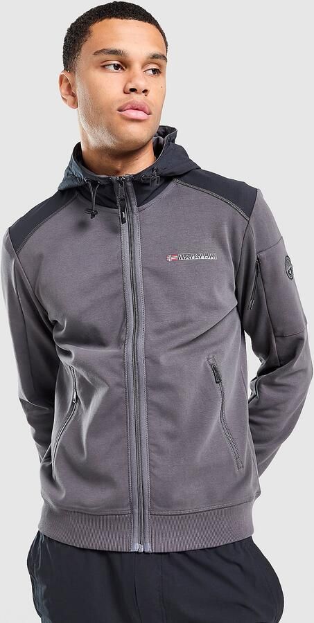 Napapijri Belk Full Zip Hoodie Grijs- Heren Grijs
