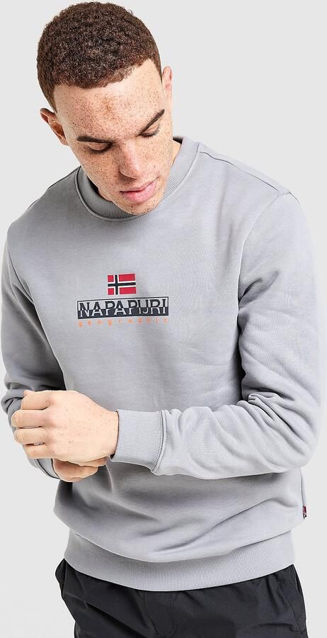 Napapijri Bory Crew Sweatshirt Grijs- Heren Grijs