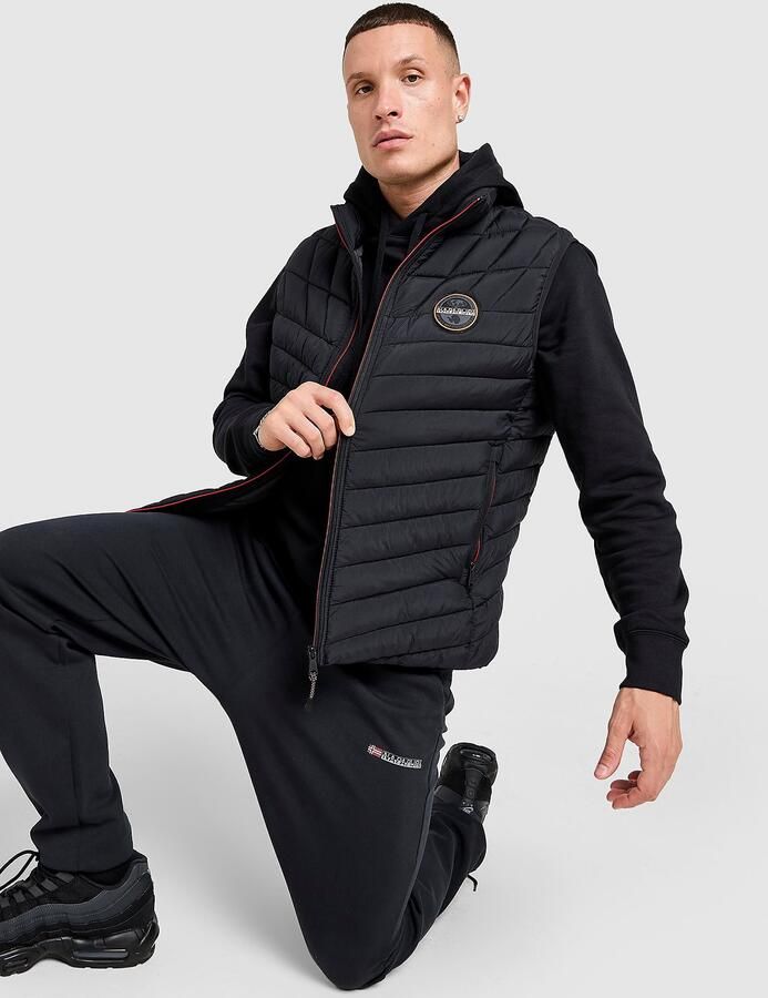 Napapijri Lapaz Gilet Zwart- Heren Zwart