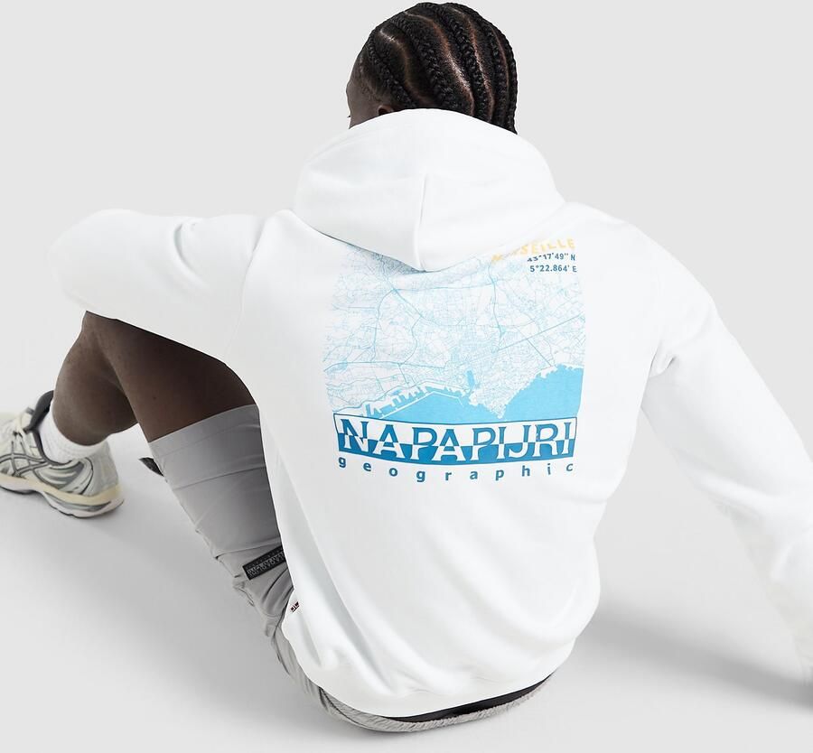 Napapijri Marseille Hoodie Wit- Heren Wit