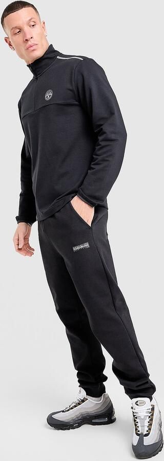 Napapijri Melk Fleece Joggers Zwart- Heren Zwart