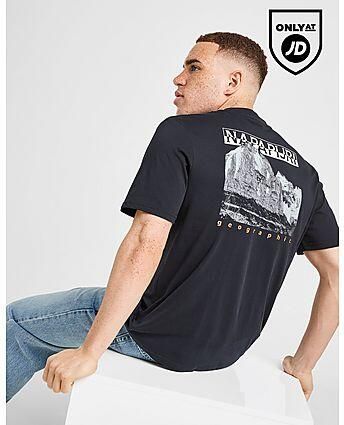 Napapijri Mirada Back Graphic T-Shirt Black- Heren Black