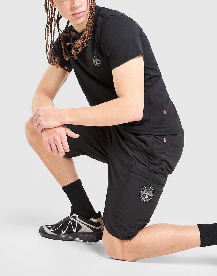 Napapijri Natey Cargo Shorts Zwart- Heren Zwart