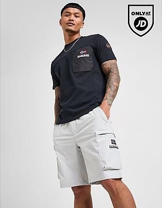 Napapijri Natey Woven Cargo Shorts Grey- Heren Grey