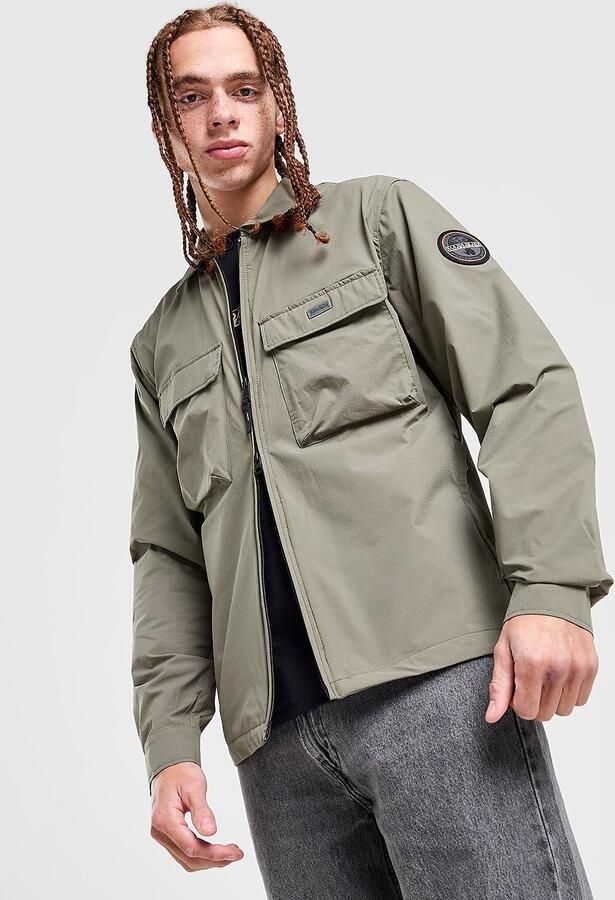 Napapijri Overshirt Groen- Heren Groen