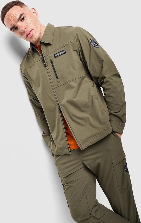 Napapijri Ridge Overshirt Groen- Heren Groen