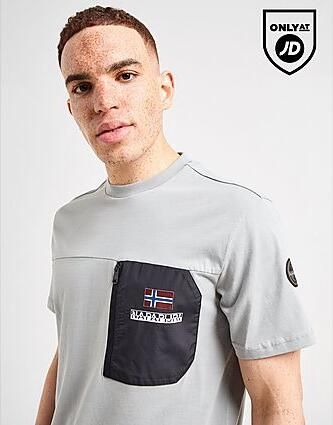 Napapijri Selk Pocket T-Shirt Grey- Heren Grey
