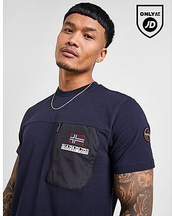 Napapijri Selk Pocket T-Shirt Navy- Heren Navy