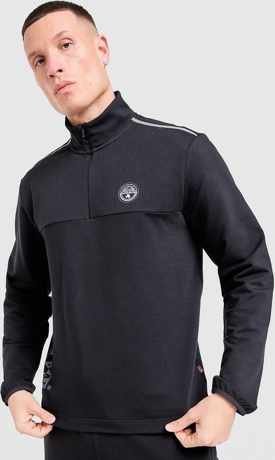 Napapijri Sesano 1 2 Zip Sweatshirt Zwart- Heren Zwart