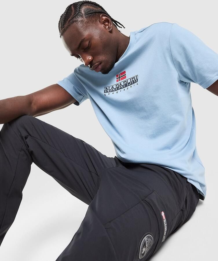 Napapijri Sory T-Shirt Blauw- Heren Blauw