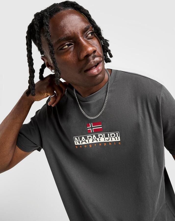 Napapijri Sory T-Shirt Grijs- Heren Grijs